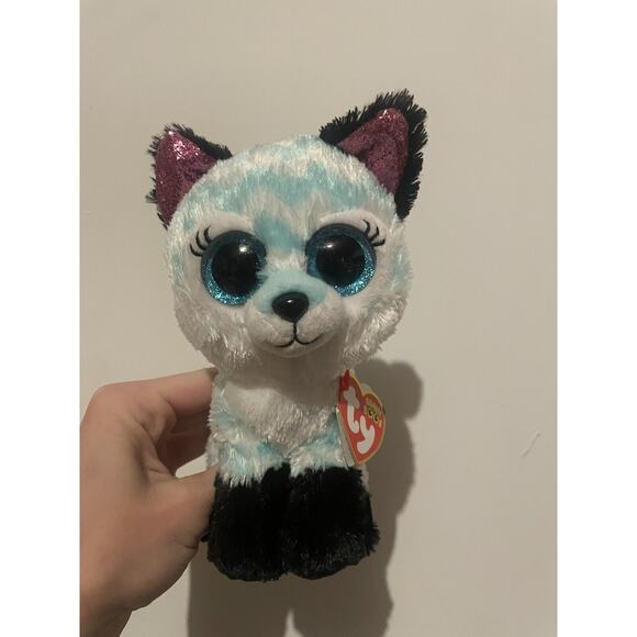 Atlas Fox TY Beanie Boo‎ Childrens Plush Soft Toy Collectible Gift 15cm - Picture 1 of 5